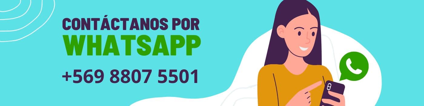Comunicate con nosotros por medio de Whatsapp Banner de Whatsapp
