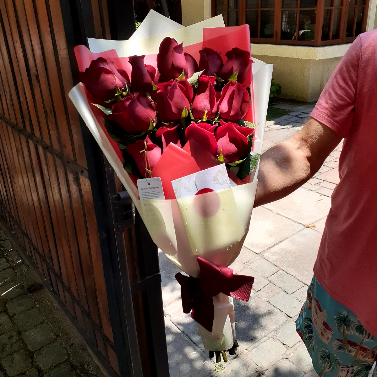 Ramo de rosas extendido con 18 rosas rojas - Pedido 248374